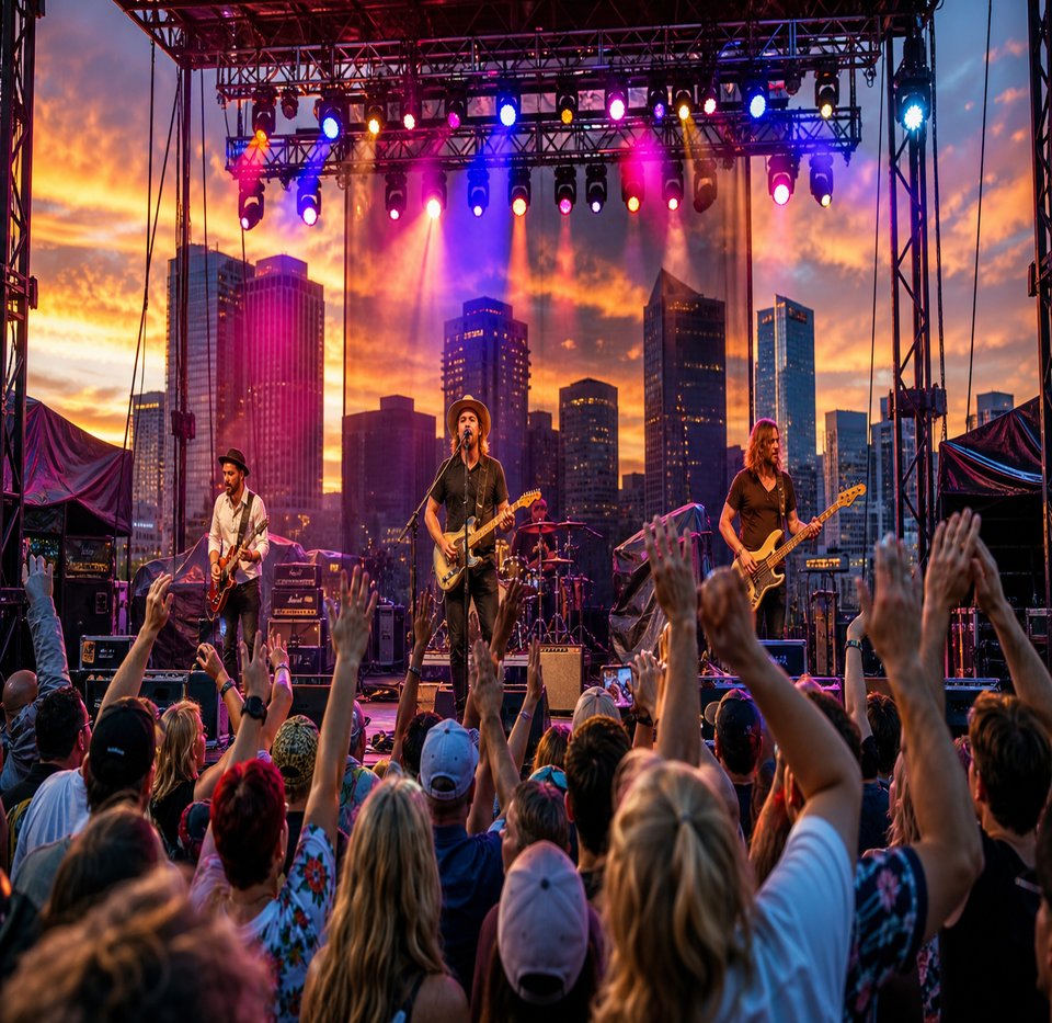 Live performance at a Denver concert venue
