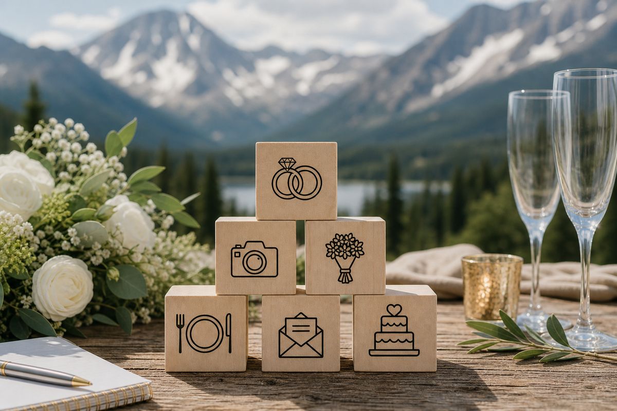 Wedding ceremony aisle setup